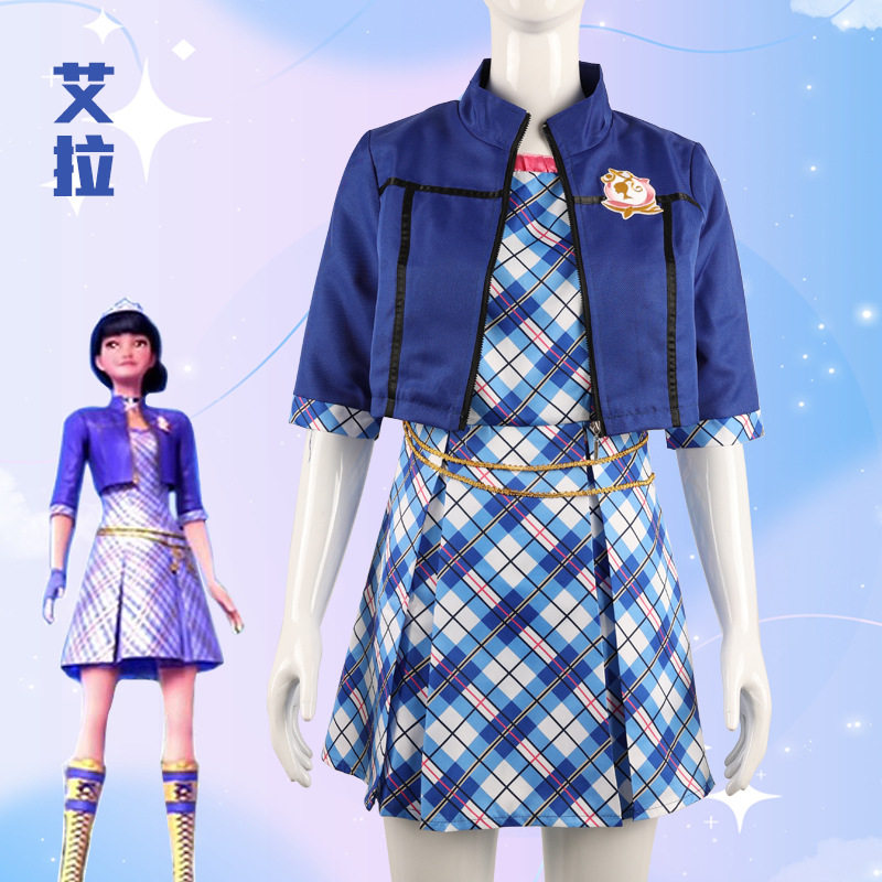 艾拉cos服芭比之魅力公主学院同款衣服校服cosplay角色扮演女装
