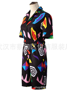 怪奇物语Strangestory第三季cosplay演出服印花女新款短袖连衣裙