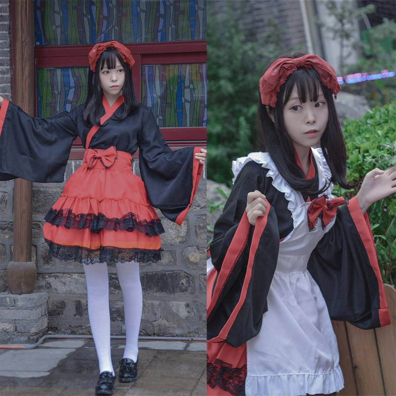 和服振袖女仆装巫女装COSPLAY女装洛罗丽塔洋装和风舞