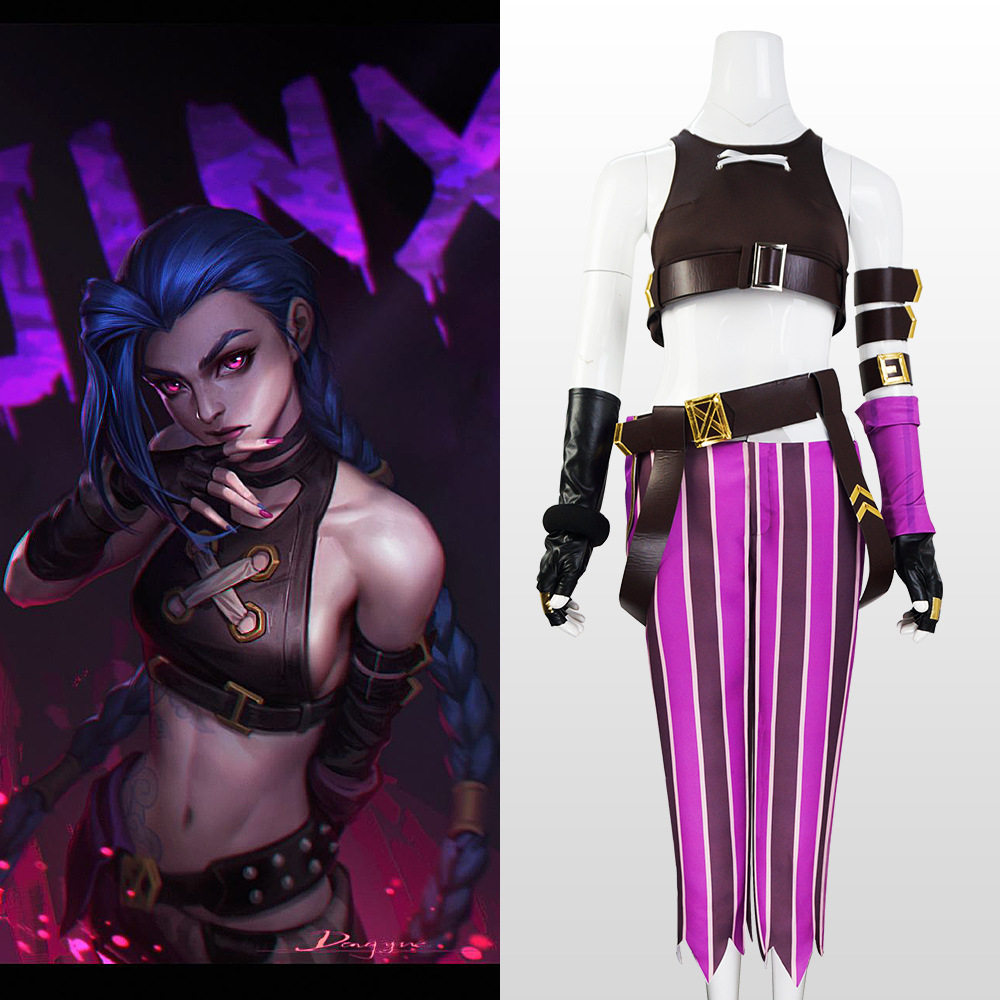英雄联盟cos服LOL金克丝双城之战暴走萝莉cos服爆爆cosplay服装