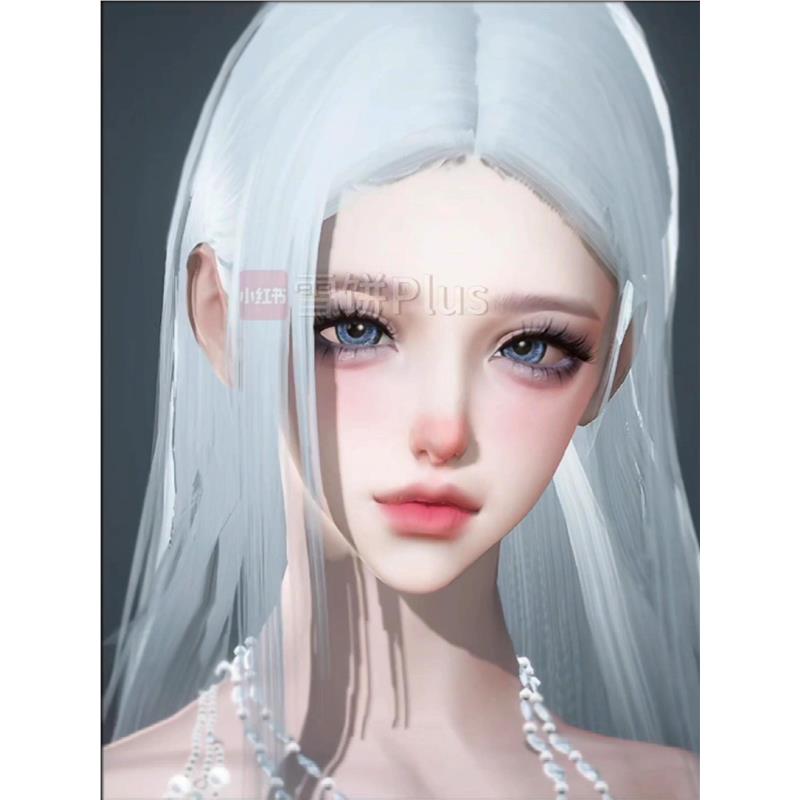 蒂卡 雪饼 逆水寒手游捏脸全职业女通用 原版