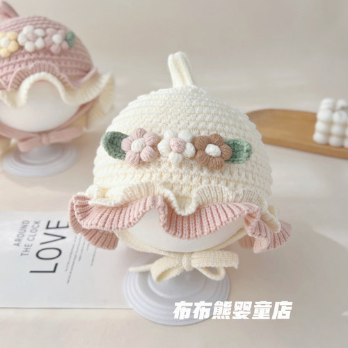 女宝宝帽子冬季公主洋气渔夫帽