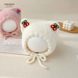 宝宝帽子秋冬加厚保暖护耳帽婴儿冬季可爱超萌毛线帽婴幼儿针织帽