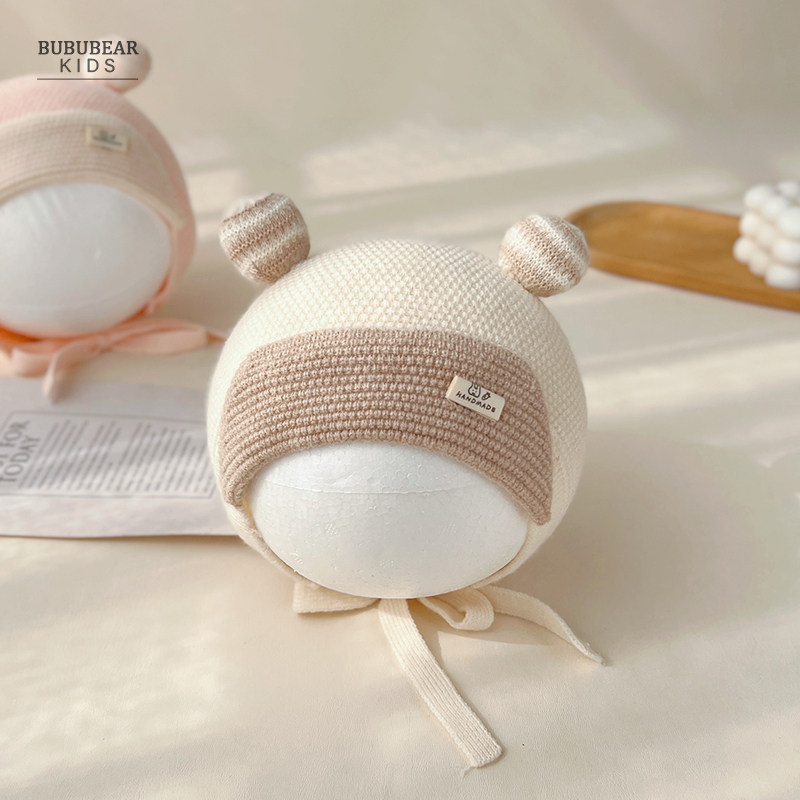 新生婴儿帽子秋冬可爱护耳帽初生宝宝冬季保暖毛线帽婴幼儿针织帽,童装/婴儿装/亲子装,帽子,淘宝优惠券,粉丝福利购,淘宝优惠卷