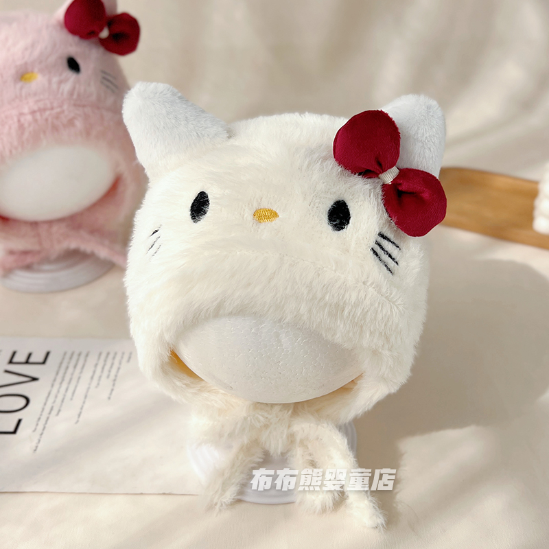 婴儿冬季帽子围巾套装