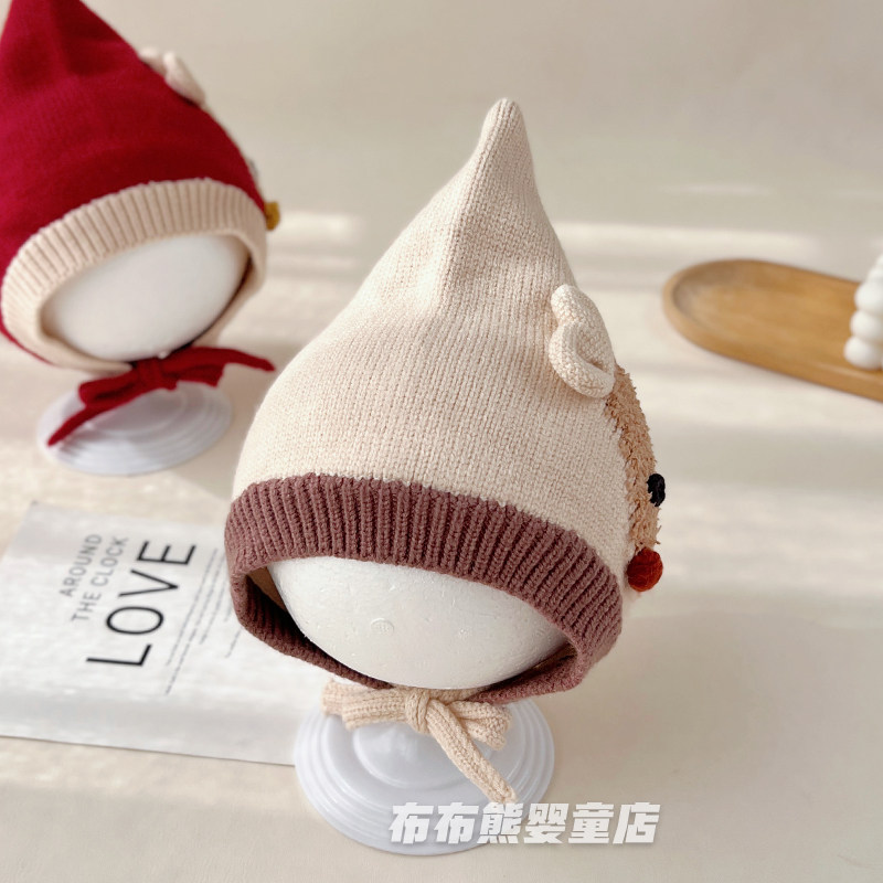 婴儿帽子冬季加厚保暖护耳帽