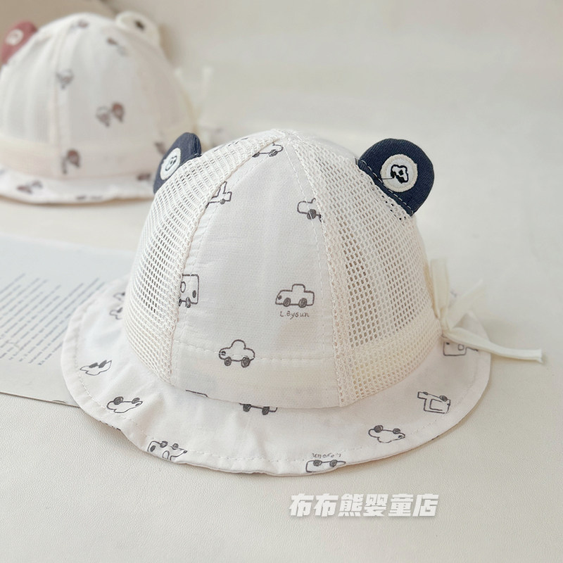 婴儿夏季薄款防晒可爱渔夫帽