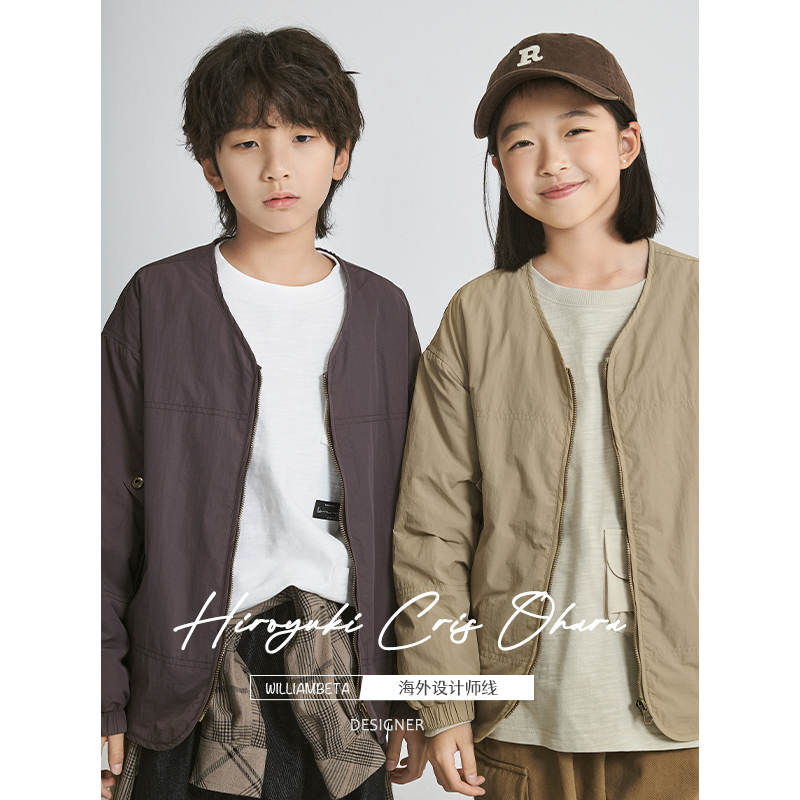 williambeta旗舰复古V领轻暖棉服