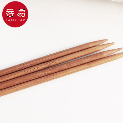 毛衣针/竹AD1sq801-竹制棒针织围巾编织工具直针粗针帽子打