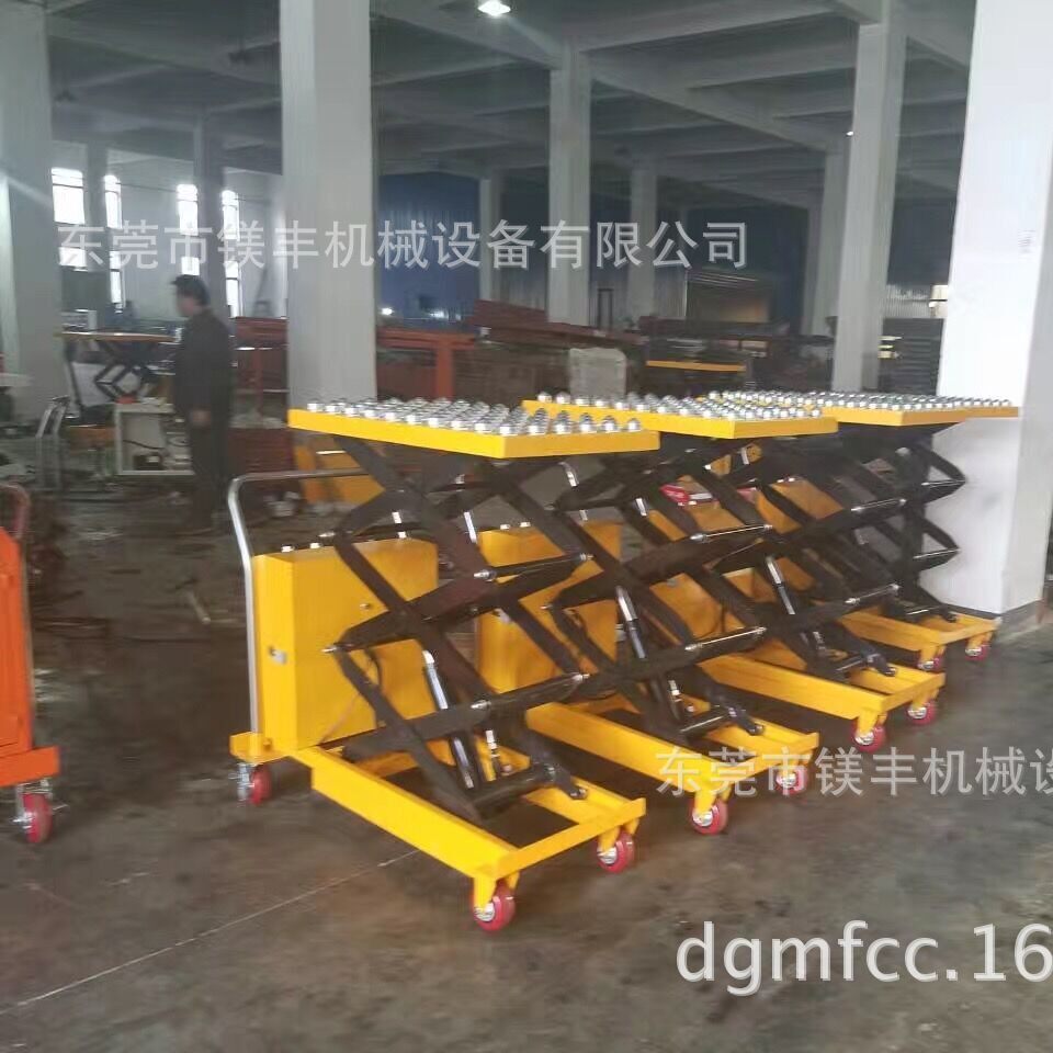 移动平台车 牛眼/万向球/滚珠电动升降平台车 半电动液压磨具车