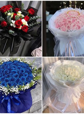 长春市南关区宽城区朝阳区同城店鲜花速递七夕节红玫瑰送女友老婆