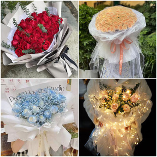 常德市汉寿县澧县临澧县同城配送女友礼物红玫瑰花束生日鲜花速递