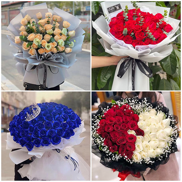 信阳固始县潢川县淮滨县同城鲜花速递情人节红玫瑰花束送女友老婆