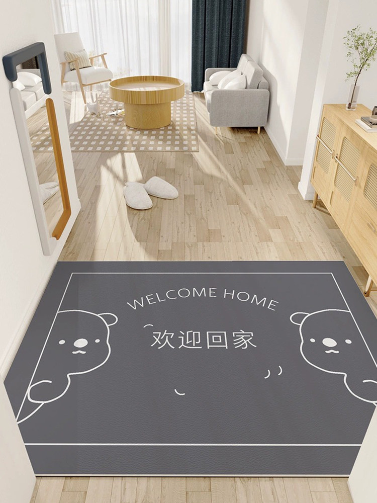 皮革入口地板垫欢迎回家Pvc耐污可擦拭免洗门垫入口门垫防滑地毯,居家布艺,入户地垫,淘宝优惠券,粉丝福利购,淘宝优惠卷