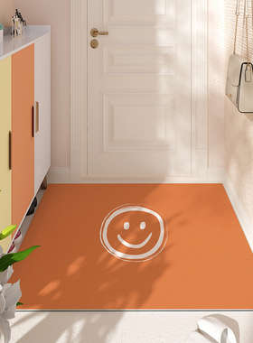 橙色入口门地板垫切割皮革Pvc门垫可擦拭免洗门垫经典入口地毯