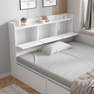 实木床头柜置物架床尾收纳柜多功能窄夹缝柜储物柜床边靠背长条柜