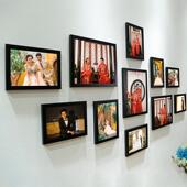 11相框墙装 饰墙无冲孔相框墙挂组合洗照片创意客厅墙背景墙
