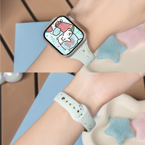 匠戴适用iwatch小蛮腰彩屑表带