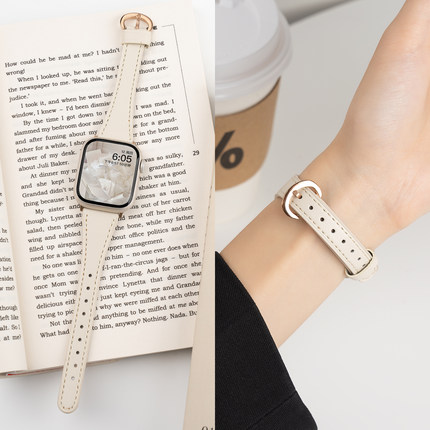 匠戴适用iwatch11表带S11苹果S10手表applewatch9真皮小蛮腰S8夏天S7高级SE3女11运动6智能ultra新款10代创意