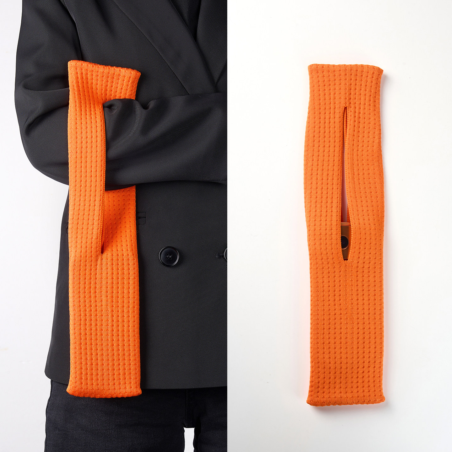 匠戴2025新款适用iPhone Pocket针织短款手机袋苹果