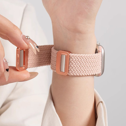 匠戴适用iwatch新款磁吸编织表带