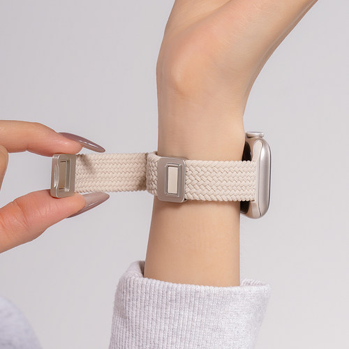 匠戴适用iWatch尼龙编织磁吸表带