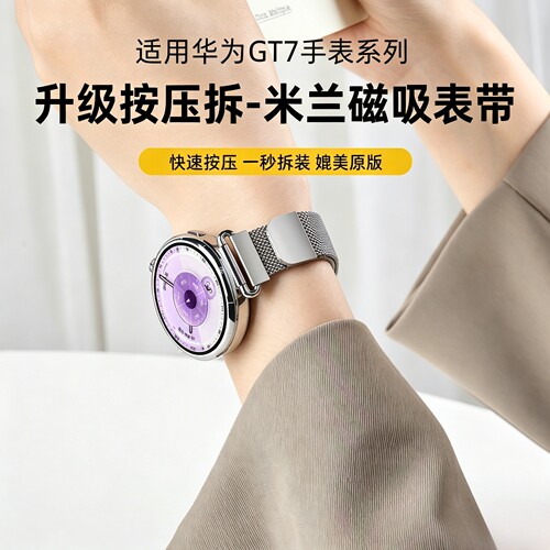 【精致女性】gt7按压米兰表带