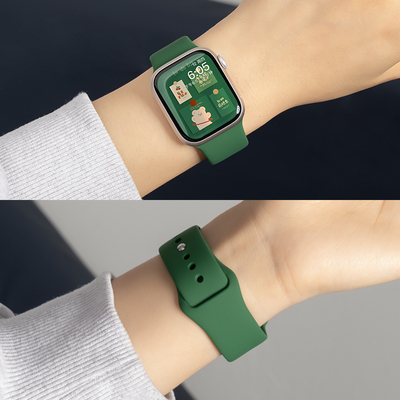 匠戴适用iwatch反扣硅胶表带
