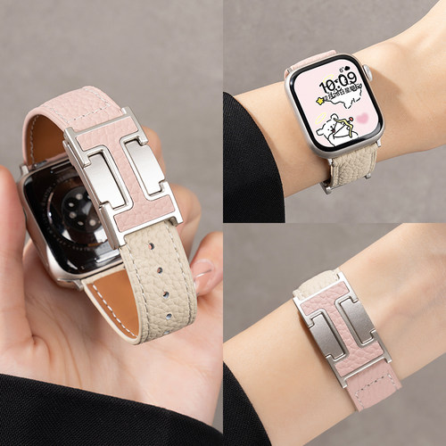 匠戴适用iwatch高级磁吸真皮表带