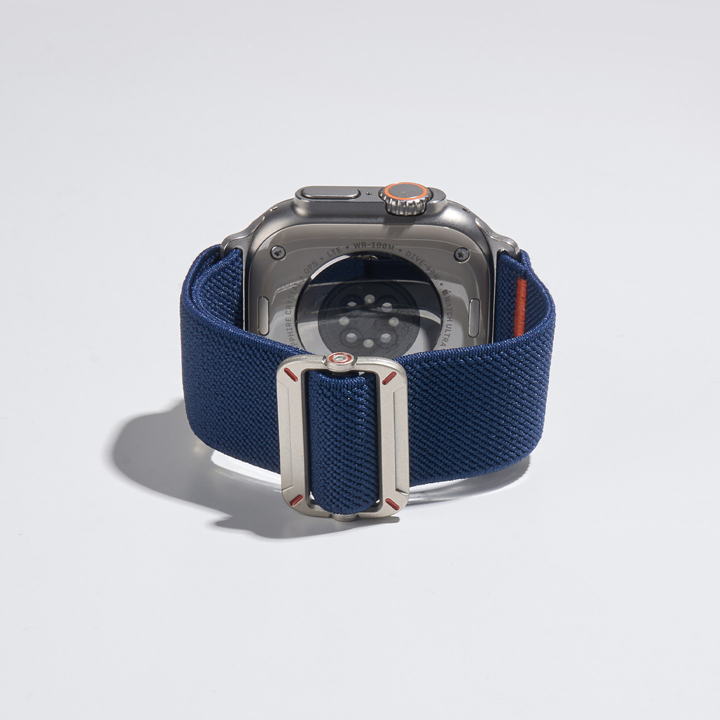 海军蓝｜匠戴适用苹果AppleWatch Ultra3/2编织S11手表S10新款iWatch9表带8尼龙7舒适SE工装透气男款运动腕带