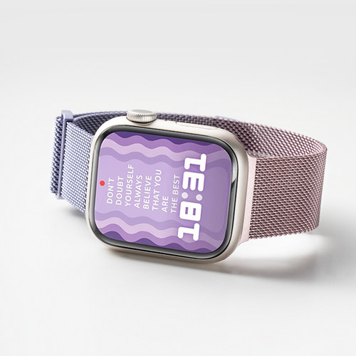 适用iwatch弧形米兰表带