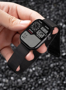 【官方同款】匠戴适用苹果手表s11表带米兰尼斯金属10磁吸iwatch9表带applewatch9手表S8S7SES10S6女ultra2男