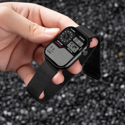 匠戴适用iwatch米兰磁吸钢表带