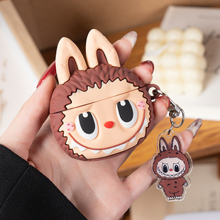 适用airpods4保护壳airpodspro2保护套拉布布苹果耳机壳airpod耳机套Pro3蓝牙2耳机仓二代labubu硅胶四软外壳