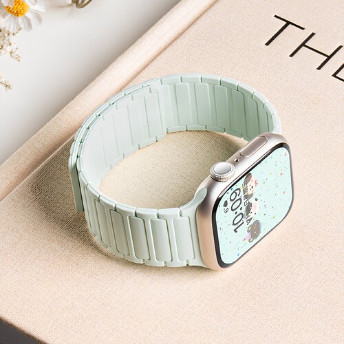 匠戴适用iwatch薄荷绿系列表带