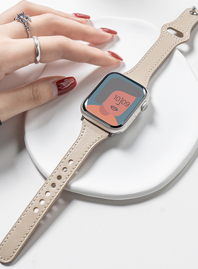 适用iwatch11表带苹果S11手表applewatch10皮质S10小众S9高级SE女S8代创意SE运动8智能S7新款ultra可爱新品
