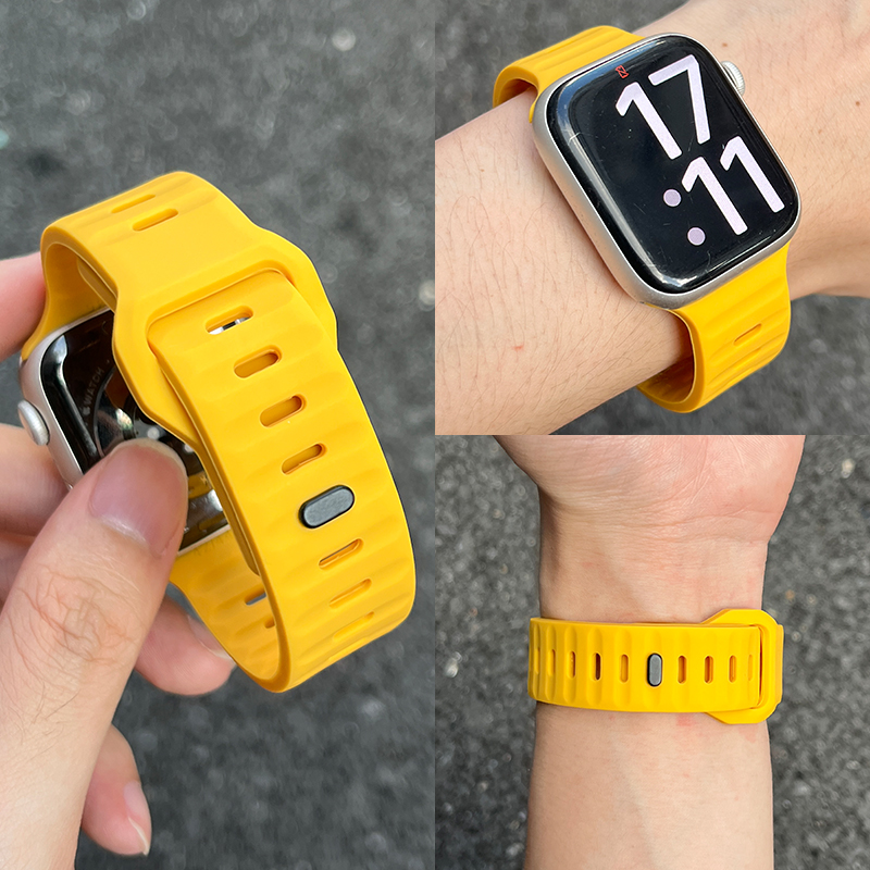 匠戴适用iwatch运动型硅胶表带