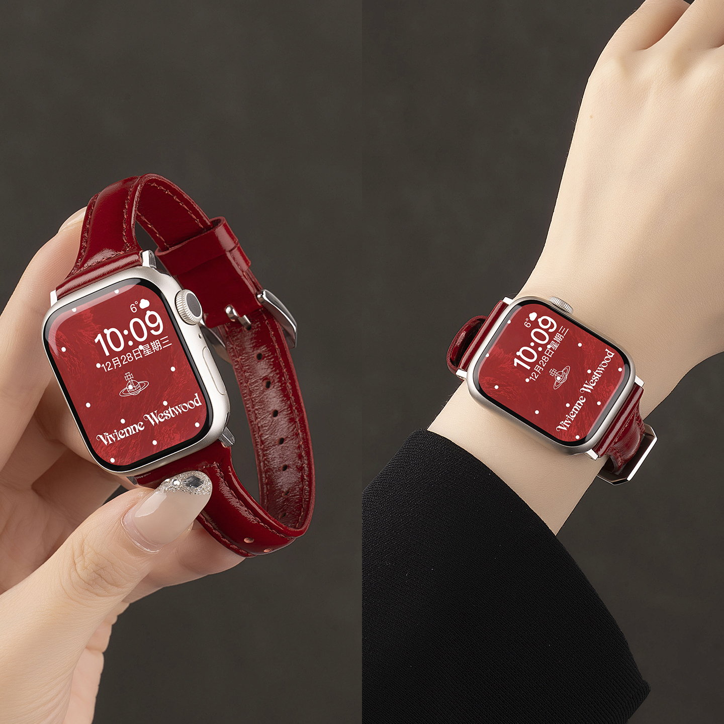 匠戴适用iwatch小蛮腰真皮细表带