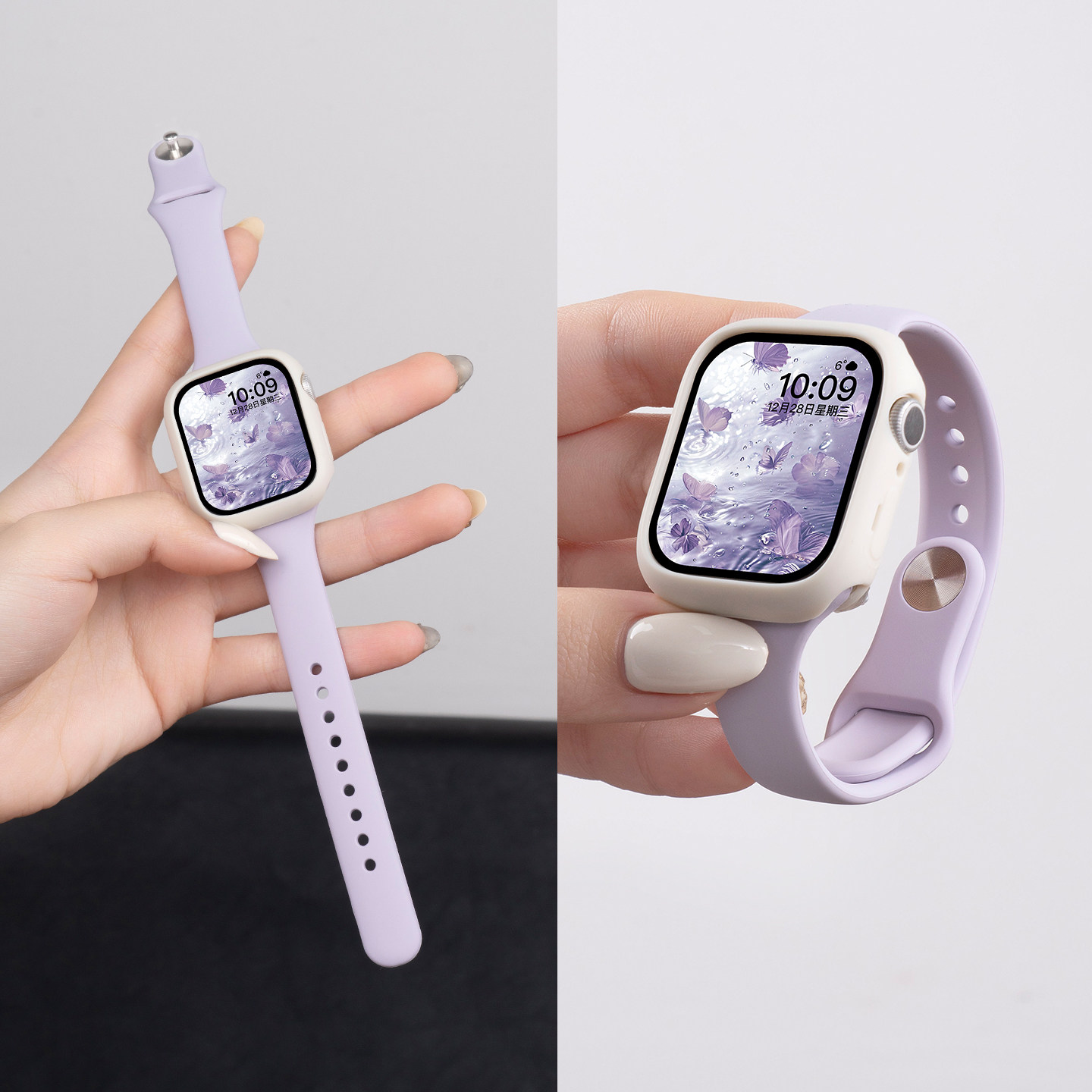 匠戴适用iwatch小蛮腰硅胶表带图片