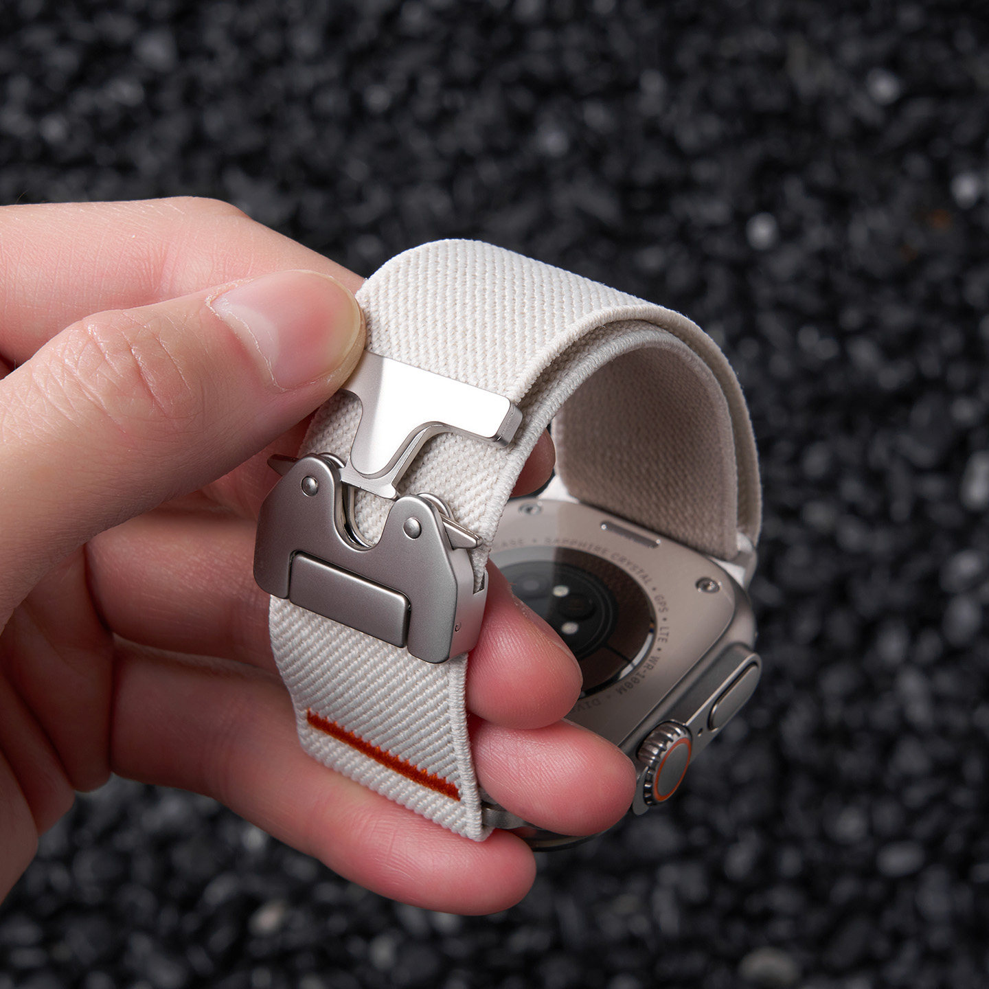 【官方同款伞式卡扣】匠戴适用苹果S11手表applewatch ultra3/2表带iwatchs10尼龙9编织8新款se男款7夏季腕带