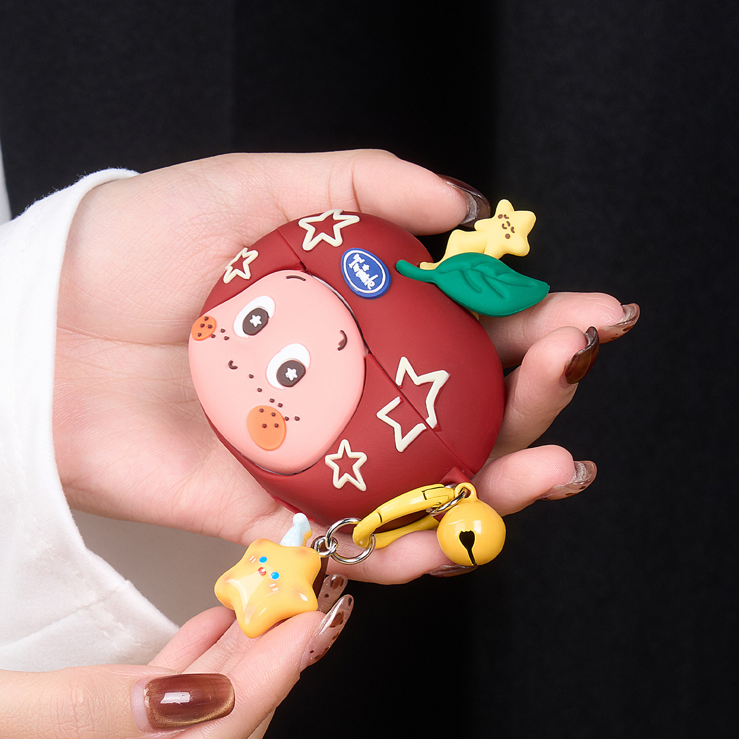 适用苹果新款星星人耳机保护套