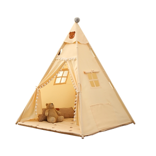 帐篷室内儿童小房子男孩女孩印第安可睡觉床上家用游戏屋公主玩具
