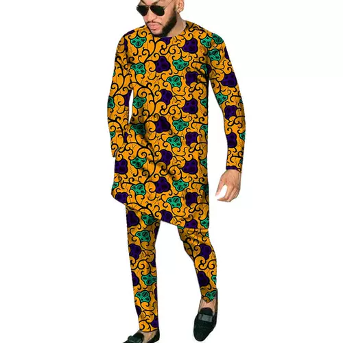 Мужские топы в нигерийском стиле+красочные брюки Proprint Africa