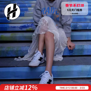 New Balance/NB 高圆圆同款正品男女休闲百搭平底板鞋薄底德训鞋