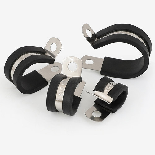 不锈钢r型减震电线连胶条