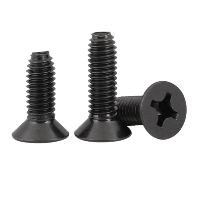 GB651黑色沉头三角牙螺丝