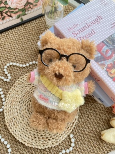 jellycat18cm小熊娃衣可爱彩虹毛衣套装little系列小猪小狗可穿