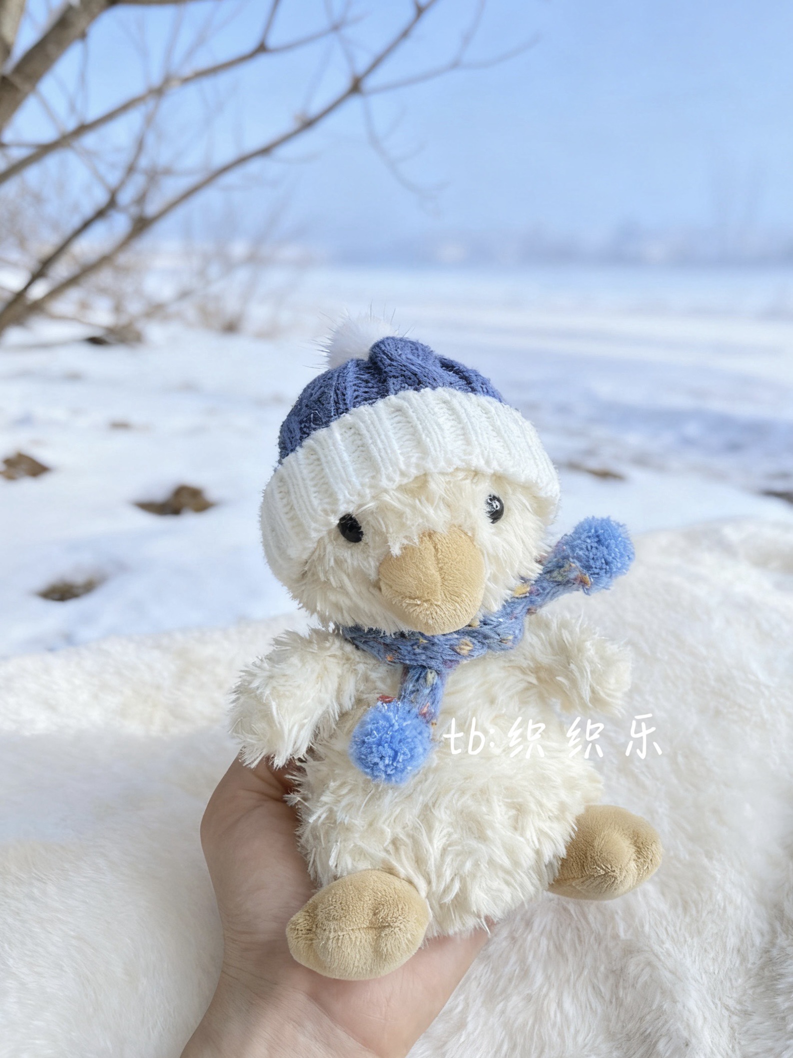 jellycat15cm甜美鸭娃衣毛衣围巾帽子套装yummy系列送朋友礼物