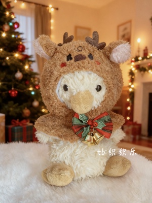 jellycat15cm甜美鸭娃衣圣诞系列套装送朋友圣诞礼物可帮写贺卡