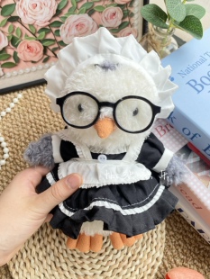 jellycat18cm企鹅娃衣可爱女仆装两穿衣服套装little系列生日礼物